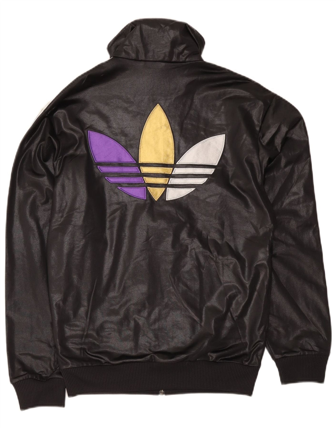Adidas Мужской спортивный костюм с графическим рисунком, верхняя куртка, маленький черный полиэстер