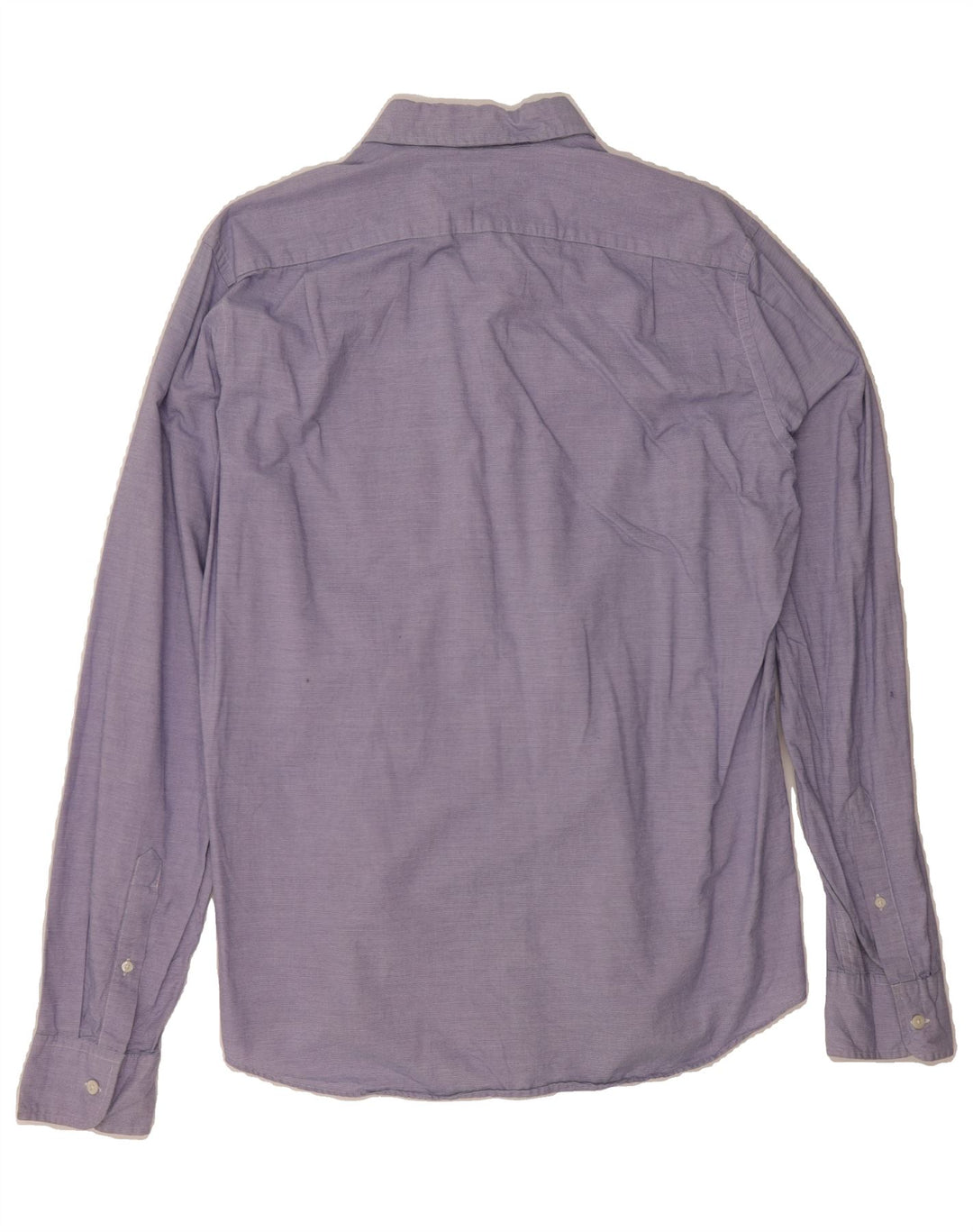 J. CREW Mens Slim Shirt Large Navy Blue Pinstripe Cotton Vintage J. Crew and Second-Hand J. Crew from Messina Hembry 