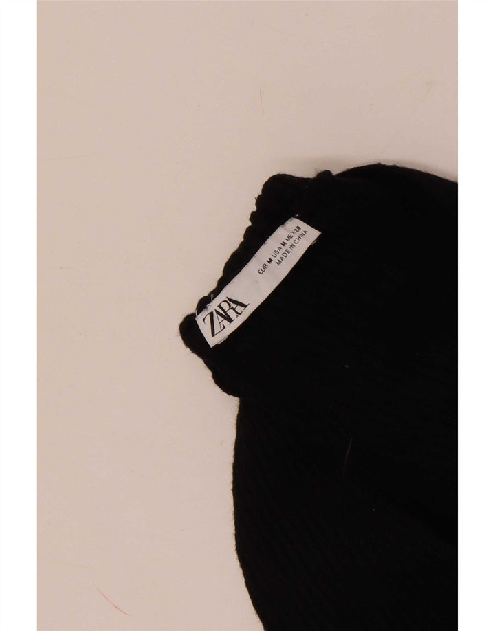 Женский вязаный топ Zara UK 12, средний черный
