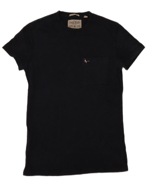 Мужская футболка узкого кроя JACK WILLS Top XS, темно-синий хлопок