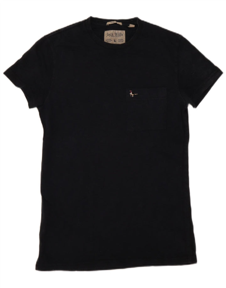 Мужская футболка узкого кроя JACK WILLS Top XS, темно-синий хлопок