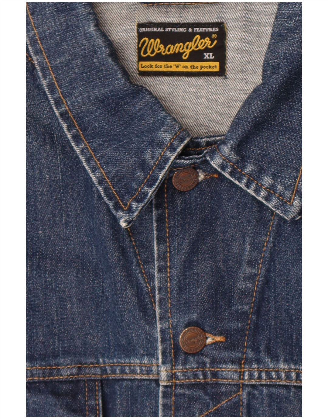 Мужская джинсовая куртка Wrangler UK 42 XL синяя