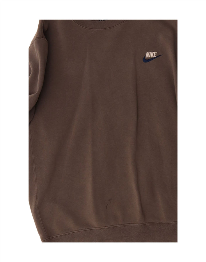 Мужской свитер Nike, маленький серый хлопковый джемпер