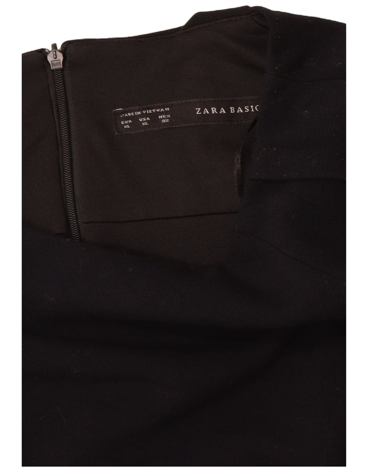 Женское облегающее платье Zara UK 18 XL, черный полиэстер