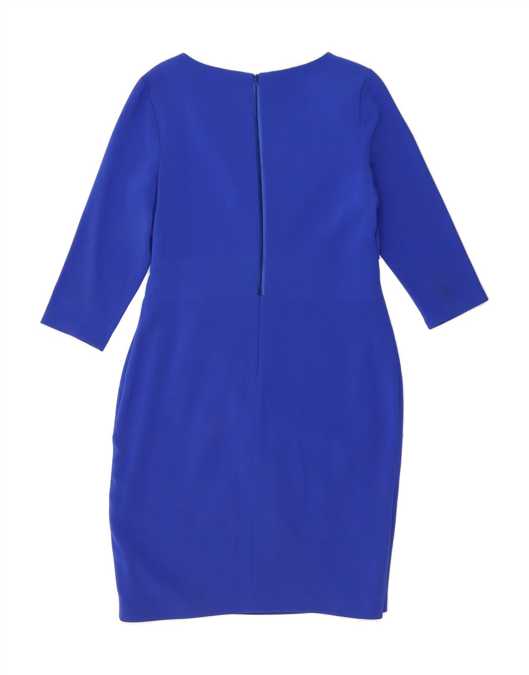 COAST Womens 3/4 Sleeve Bodycon Dress UK 14 Large Blue Polyester Vintage Coast and Second-Hand Coast from Messina Hembry 