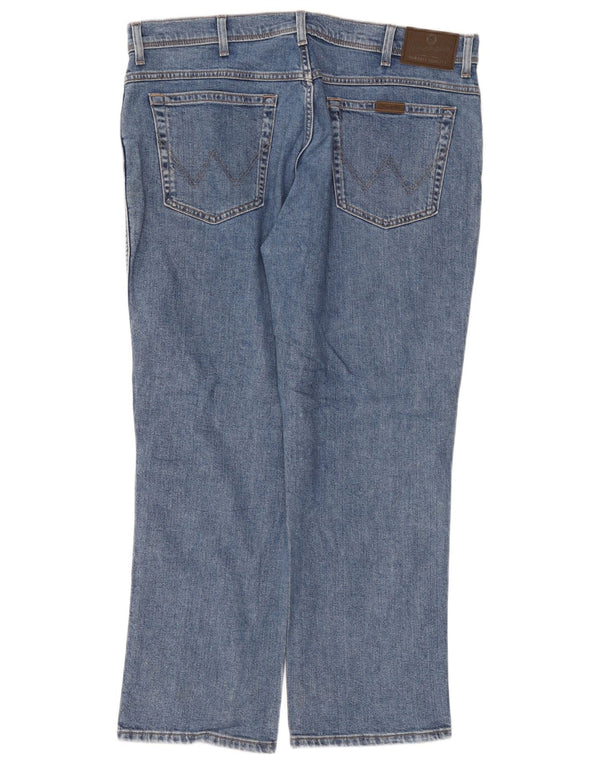 Джинсы мужские прямые WRANGLER W38 L30 синие, хлопок