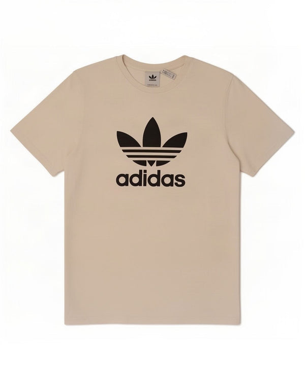 Мужская футболка Adidas с рисунком, большой белый хлопок