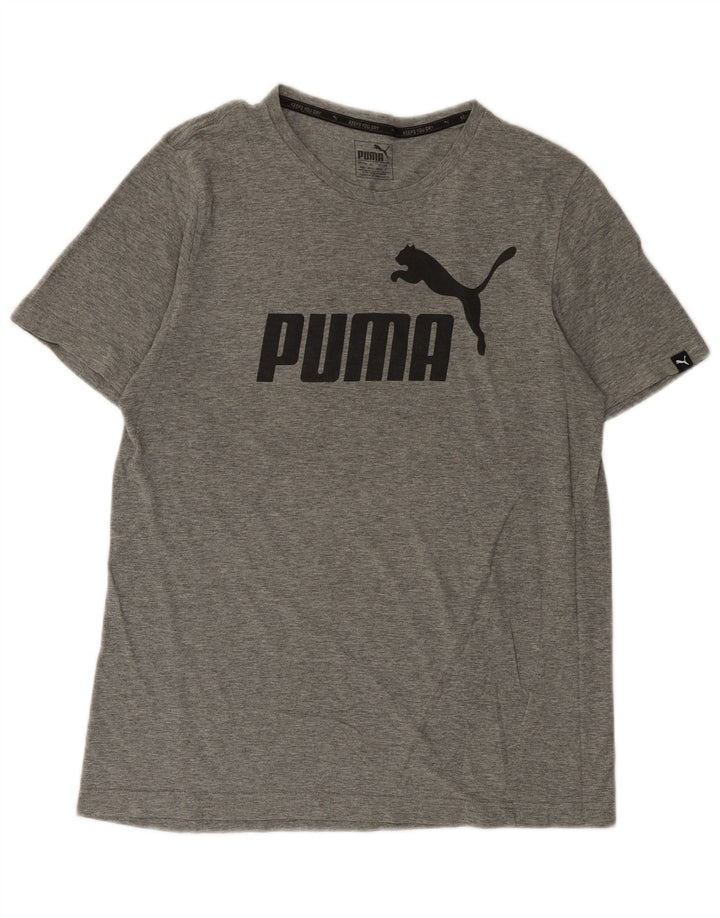 Мужская футболка с рисунком Puma, средний серый цвет