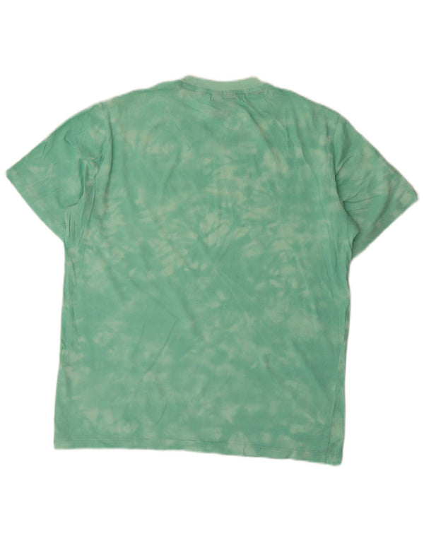 Мужская футболка с рисунком Champion, маленькая зеленая футболка Tie Dye