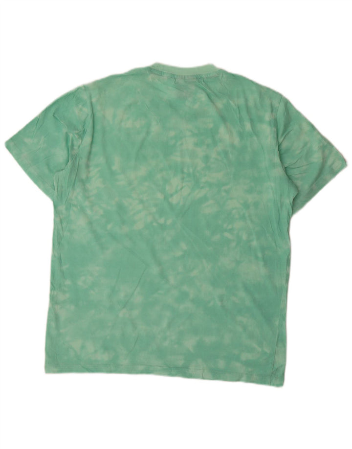 Мужская футболка с рисунком Champion, маленькая зеленая футболка Tie Dye