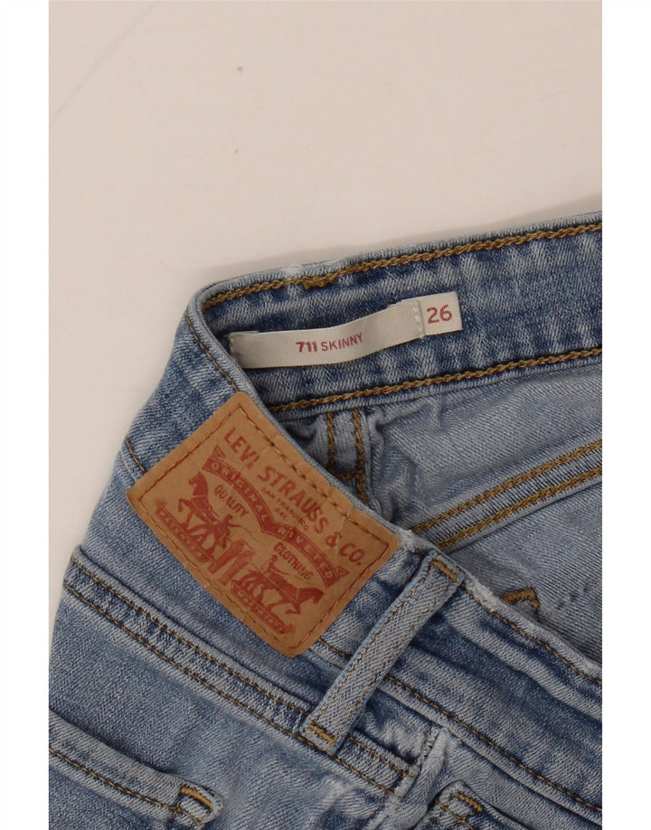 Женские джинсы скинни LEVI'S 711 W26 L26 синие