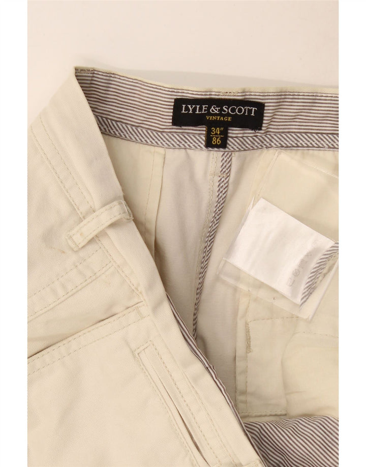Мужские шорты чинос Lyle & Scott W34, большие, бежевые