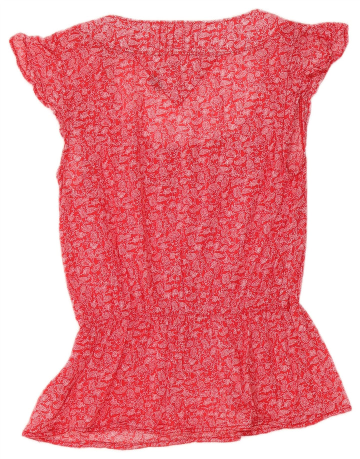 Женская блузка Tommy Hilfiger Top UK 10, маленькая красная, хлопок с узором пейсли