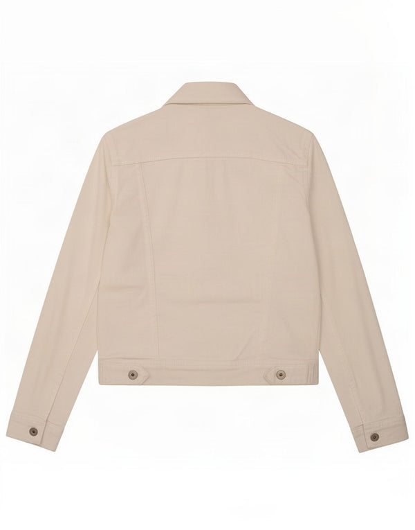 Женская джинсовая куртка Zara UK 6 XS, белый хлопок