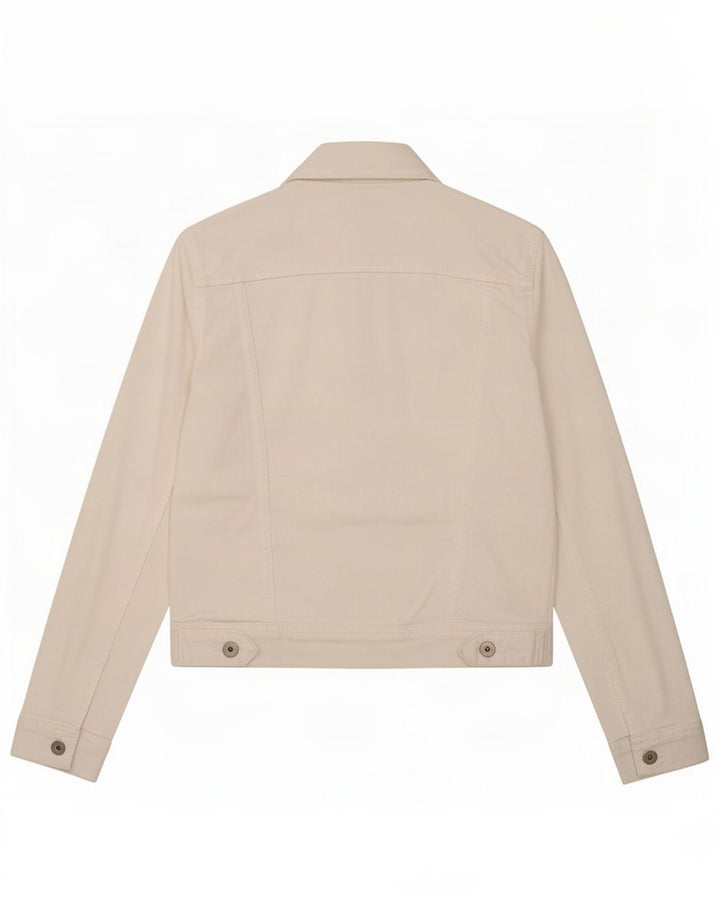 Женская джинсовая куртка Zara UK 6 XS, белый хлопок