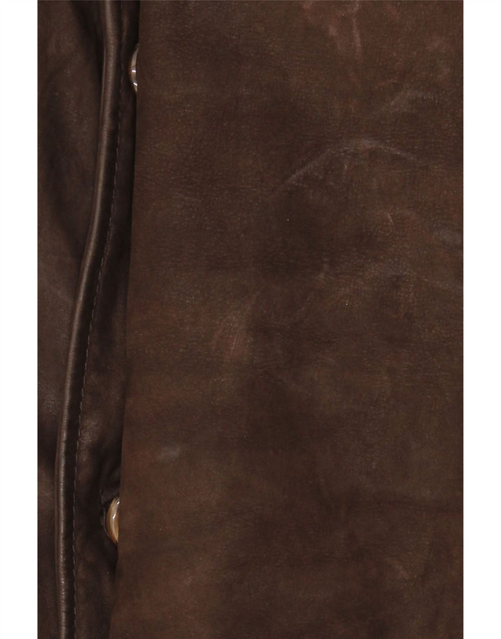 Винтажная мужская кожаная куртка IT 48 Medium Brown Leather