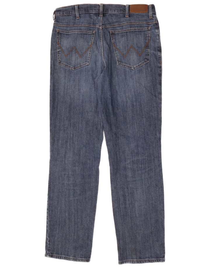 Мужские прямые джинсы Wrangler W36 L34 синие, хлопок