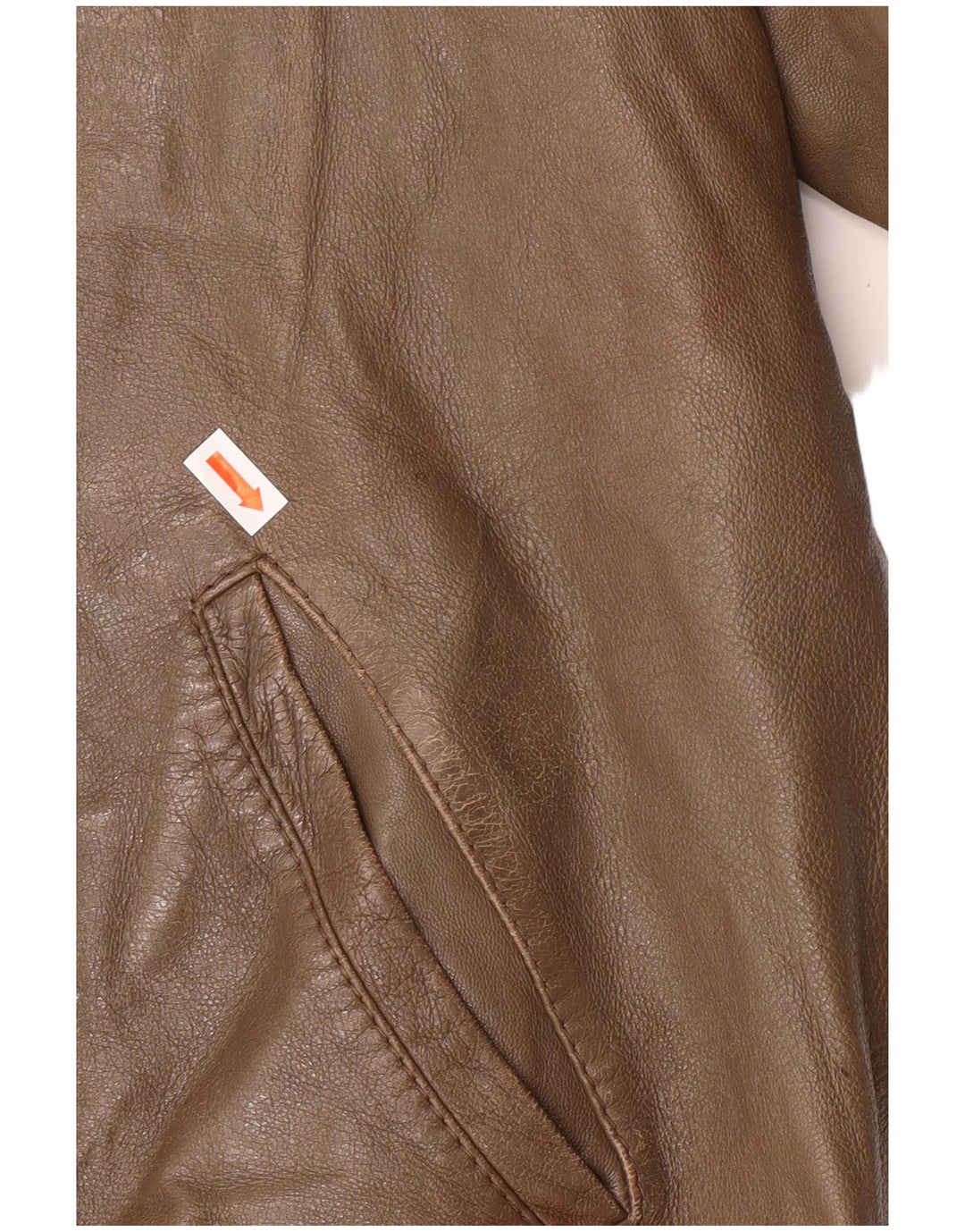 Куртка мужская кожаная VINTAGE IT 54 2XL Коричневая