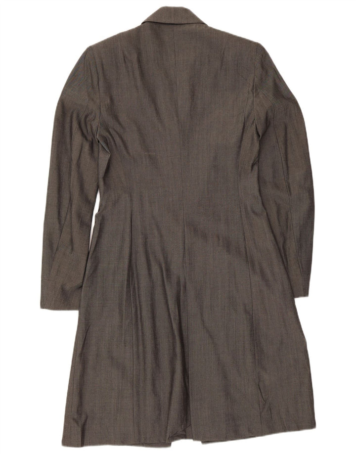 PATRIZIA PEPE Женское пальто IT 40 Маленький Серый Вискоза