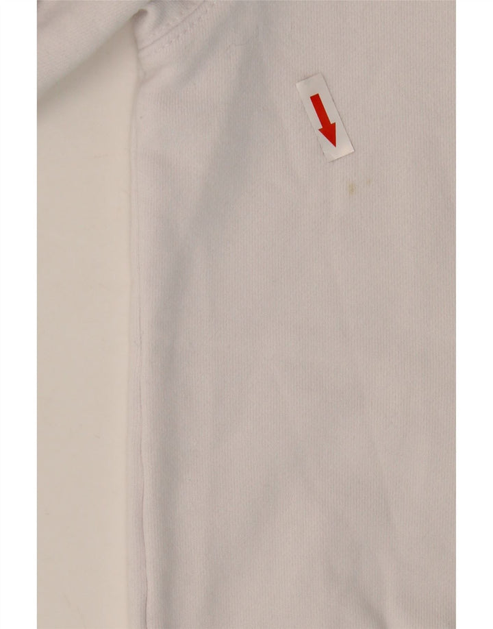 Мужской свитшот с рисунком Lacoste, размер 3, маленький, белый хлопок