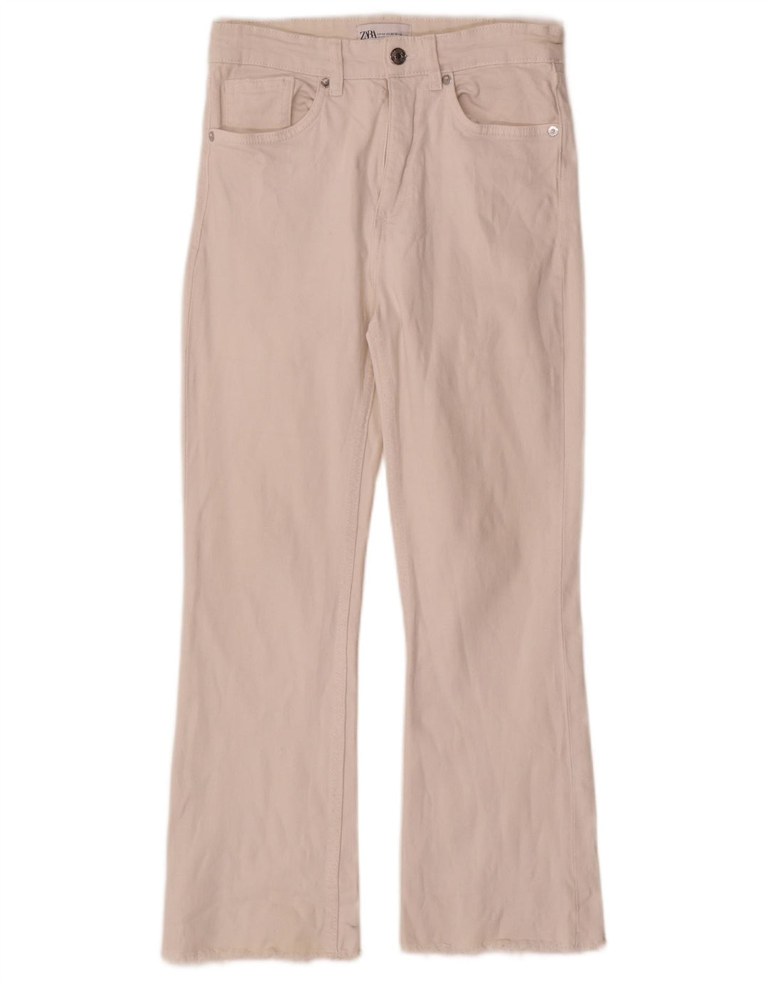 Женские укороченные джинсы Zara EU 38, маленькие W28 L25, белые