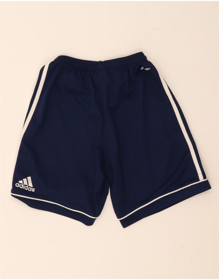 Спортивные шорты Adidas Climalite для мальчиков 13-14 лет, темно-синий, полиэстер