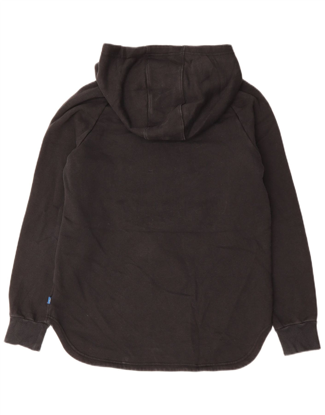 Женский джемпер с капюшоном ADIDAS UK 14, средний черный, хлопок