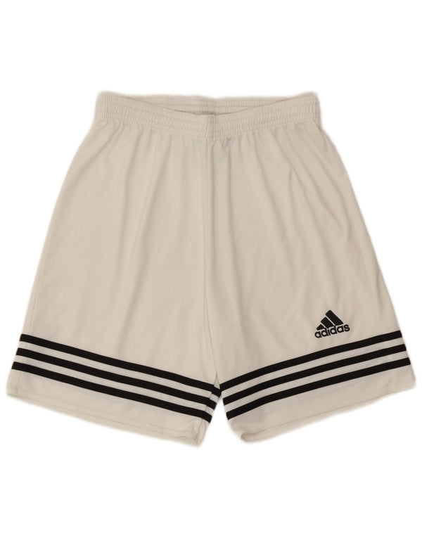 Adidas Mens Climalite Sport Shorts Small  White Polyester