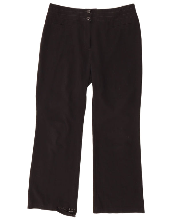 Женские повседневные брюки Marks & Spencer Bootcut UK 14, большие W34 L30, черные