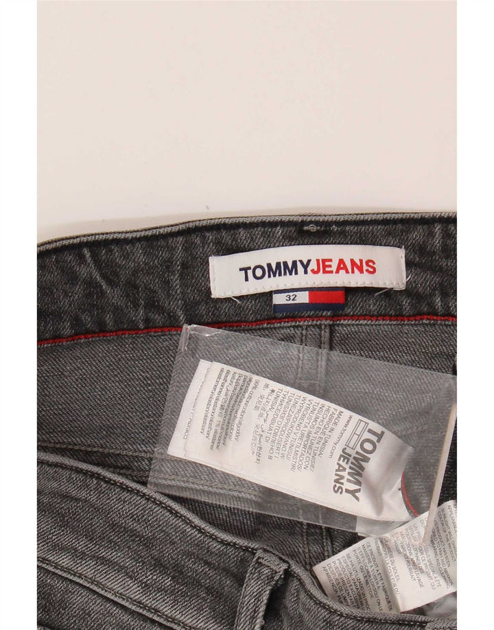 Мужские джинсовые шорты Tommy Hilfiger W32 среднего серого цвета, хлопок