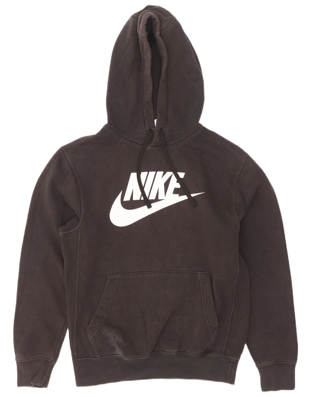 Мужской джемпер с капюшоном Nike, маленький черный, хлопковый