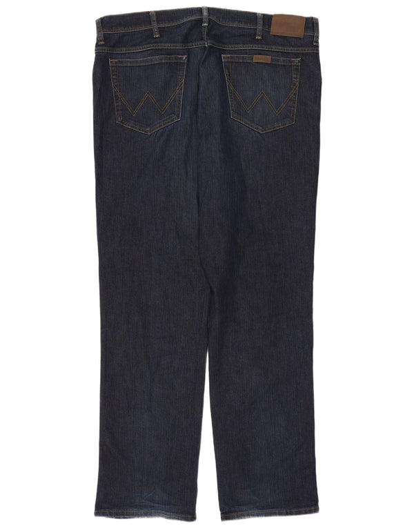 Женские прямые джинсы Wrangler стандартного кроя W40 L34 темно-синие, хлопок