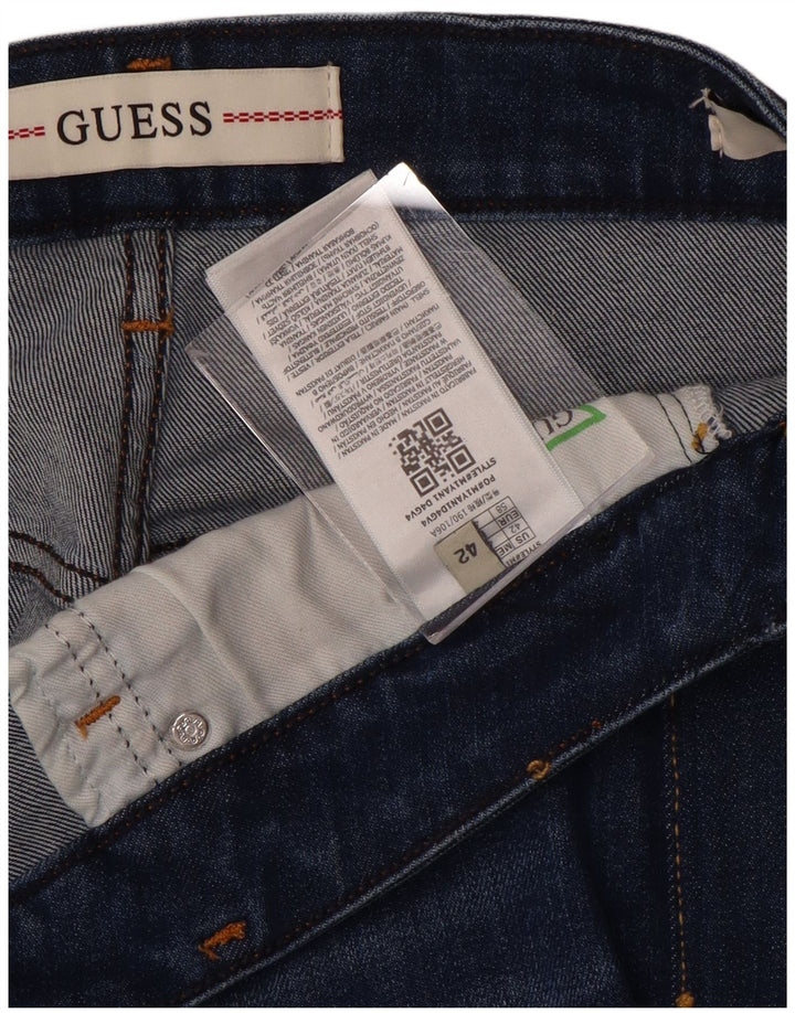 Мужские джинсы скинни GUESS W42 L28 синие, полиэстер