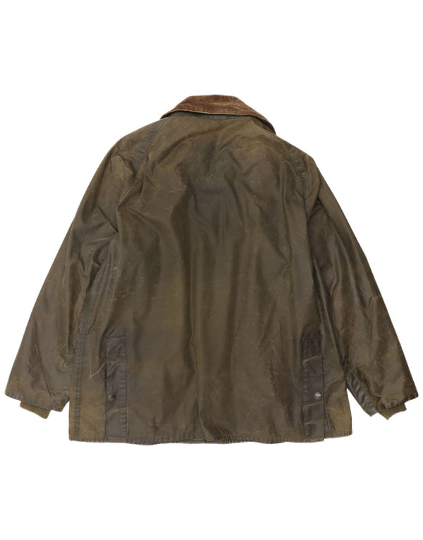 Мужская куртка Barbour Bedale из вощеного хлопка UK 46 XL цвета хаки