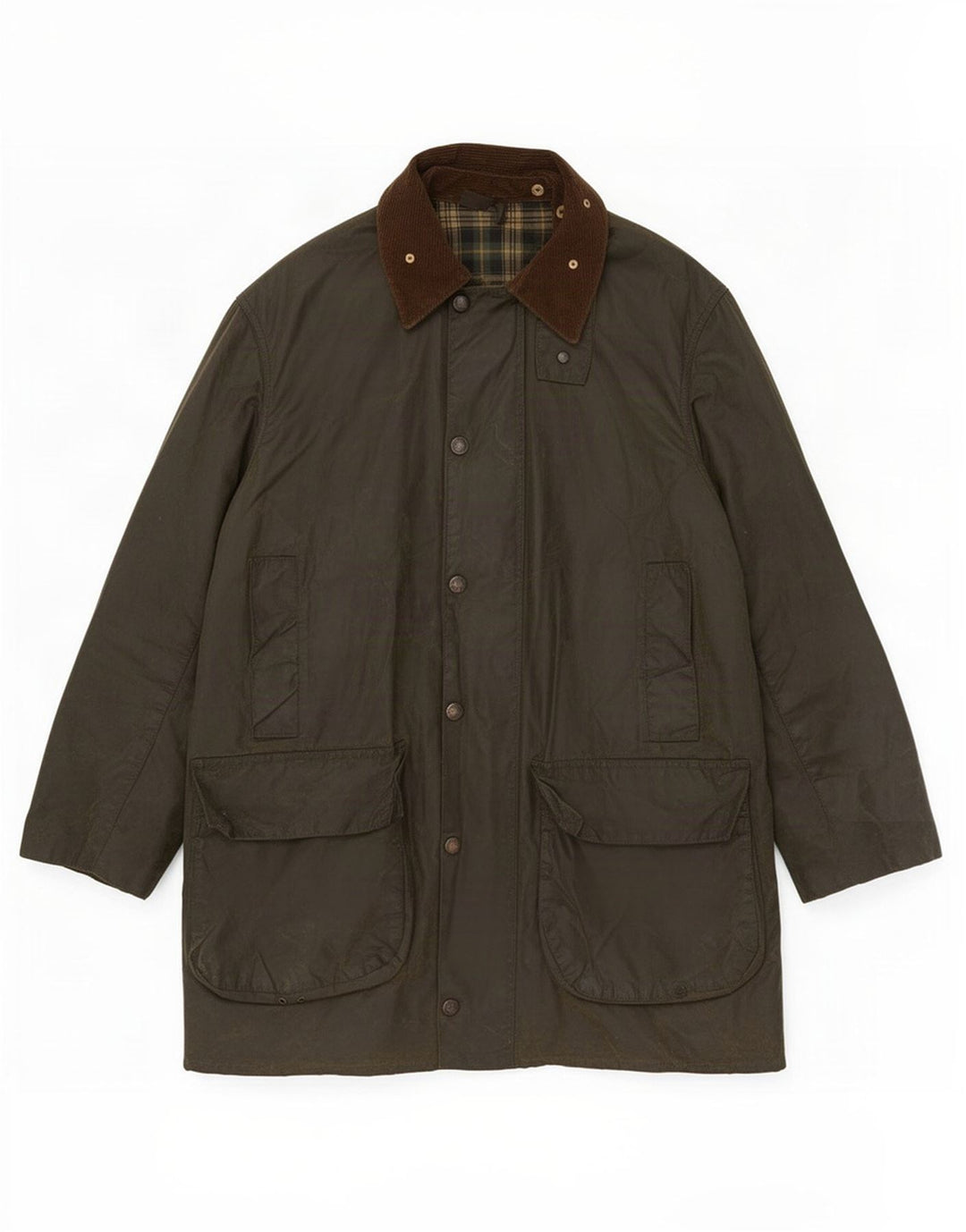Мужская куртка Barbour из вощеного хлопка UK 40, большой цвет хаки