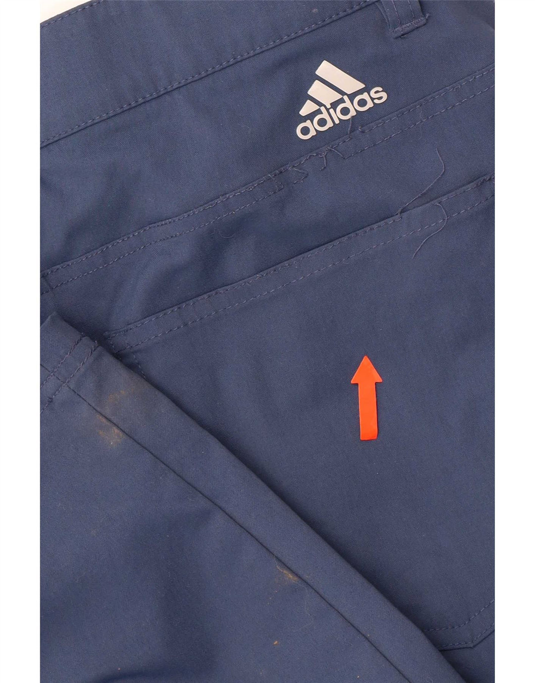 Мужские тонкие повседневные брюки Adidas W32 L30 синие из полиамида