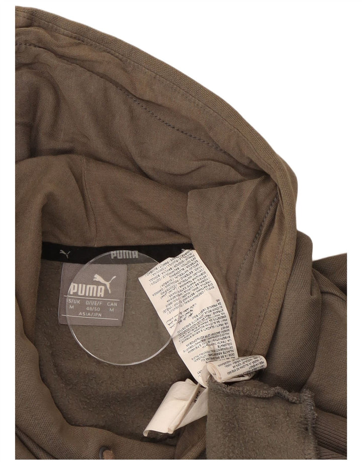 Мужской джемпер с капюшоном Puma с рисунком, средний коричневый, хлопок