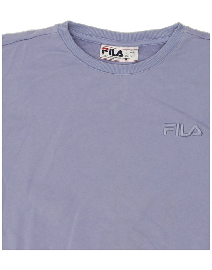 FILA Mens Sweatshirt Jumper Large Purple Cotton Vintage Fila and Second-Hand Fila from Messina Hembry 