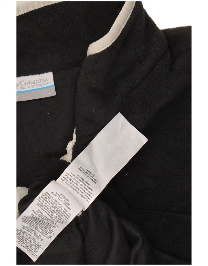 Женский флисовый джемпер COLUMBIA с воротником на пуговицах, Великобритания, 16, большой серый полиэстер