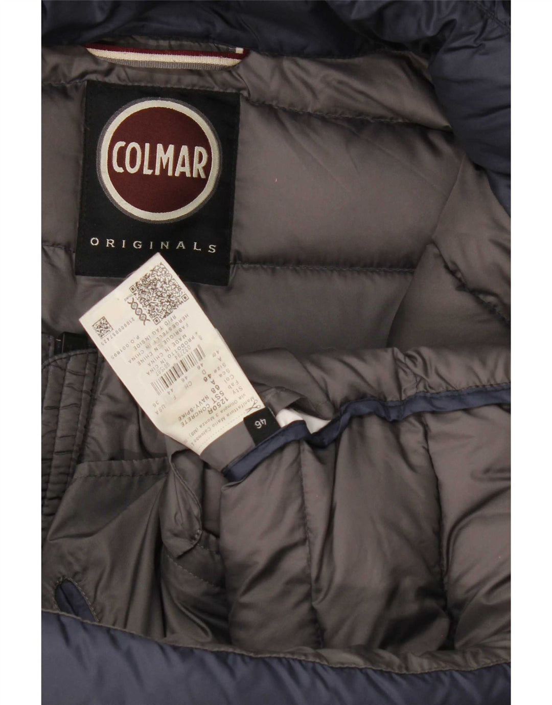 Colmar Мужская утепленная куртка с капюшоном IT 46 Small Navy Blue Полиамид