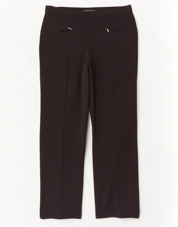 Женские прямые повседневные брюки Marks & Spencer UK 10, средние W27 L28, черные