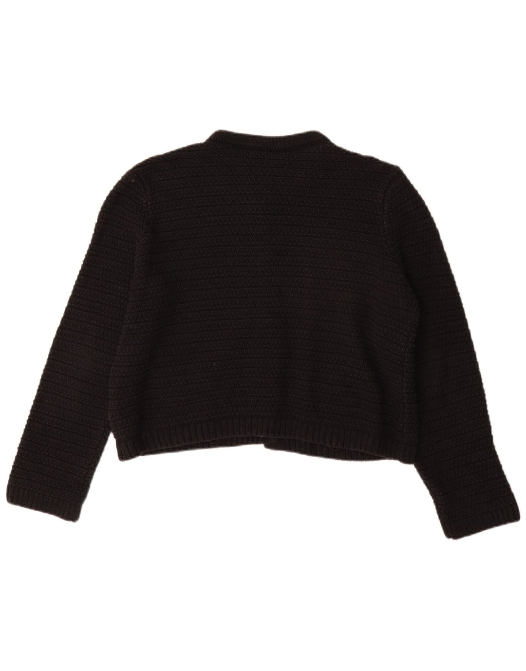 Женский кардиган Marks & Spencer UK 14, средний черный хлопковый свитер