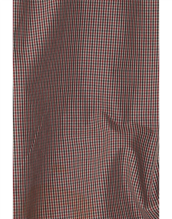 Мужской бомбер Quiksilver UK 42 XL, красный хлопок в мелкую клетку