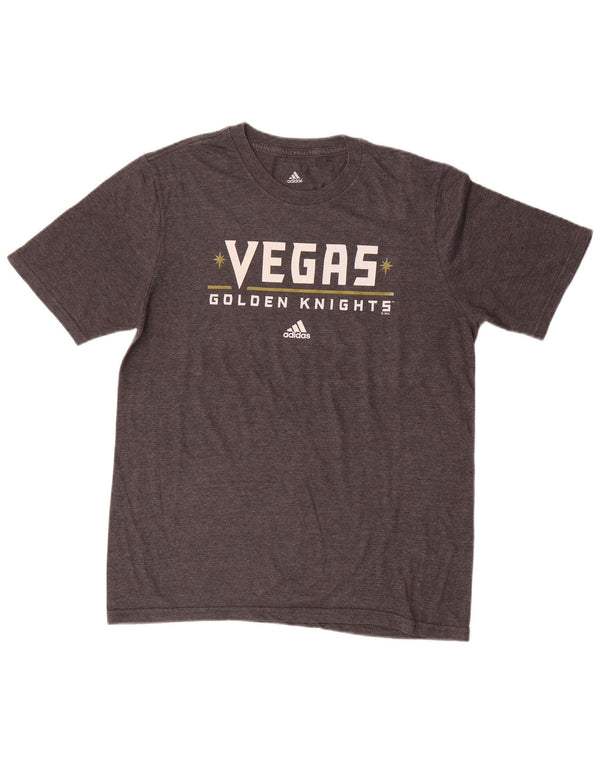 Футболка с рисунком Adidas Vegas Golden Knights для мальчиков 15–16 лет, XL, серая