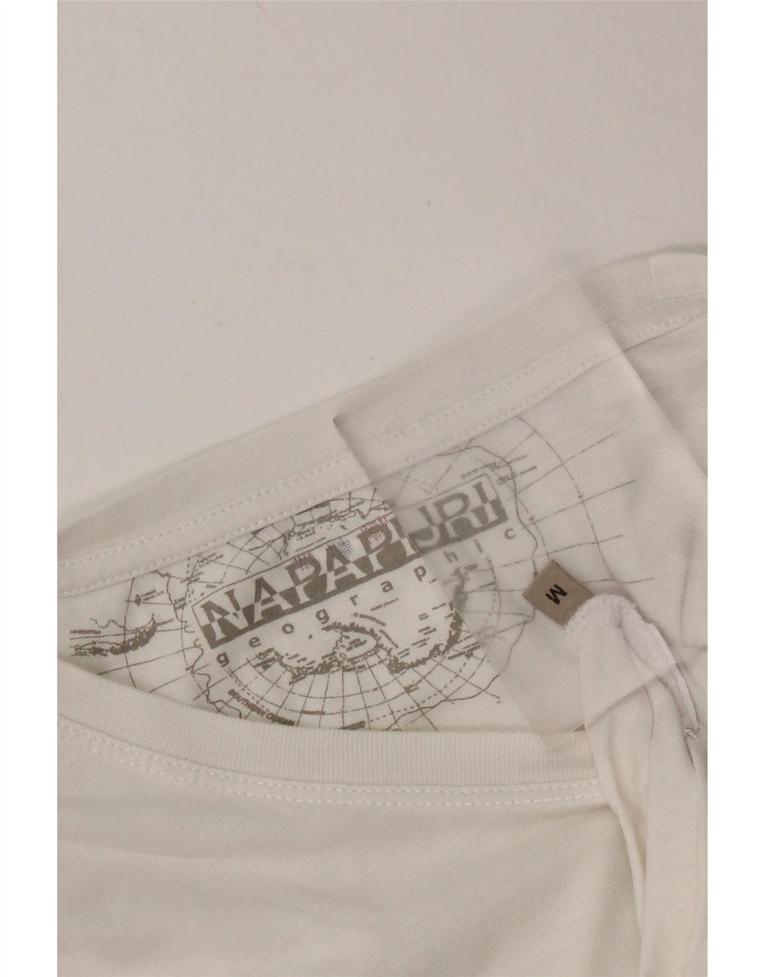 NAPAPIJRI Женская футболка с географическим рисунком Top UK 14 Средний белый