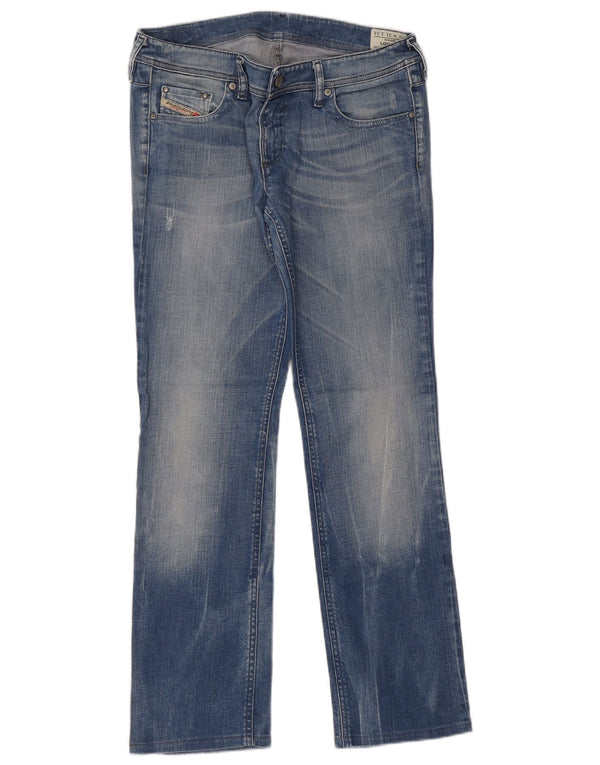Женские прямые джинсы Diesel Lowky W31 L29, синий хлопок