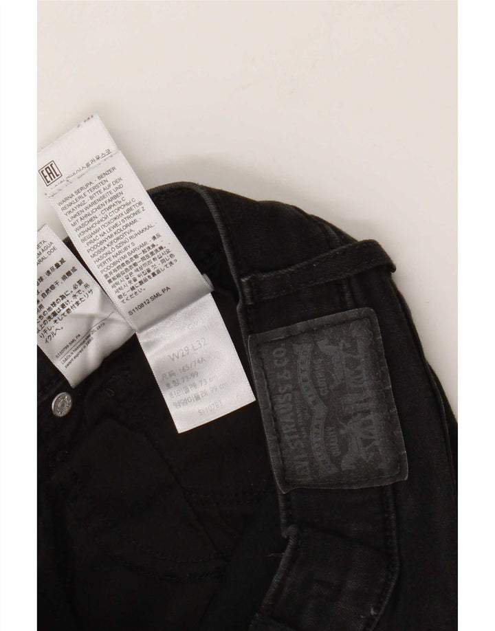 Женские прямые джинсы Levi's 314 W29 L32, черный хлопок