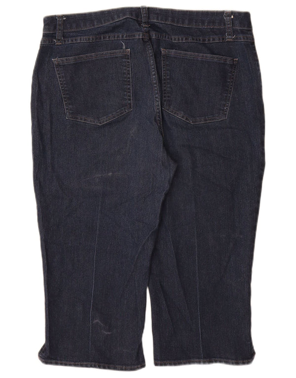 Женские капри LEE Riders со средней посадкой США 14, большие W34 L19, темно-синие