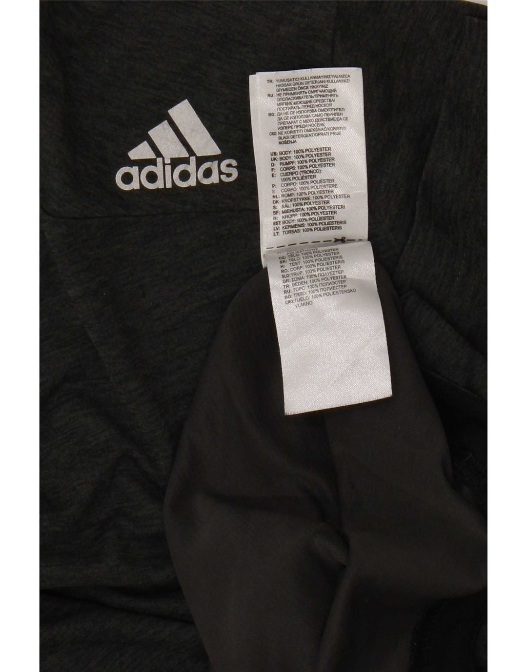 Мужская футболка Adidas Climachill Top среднего серого цвета из полиэстера