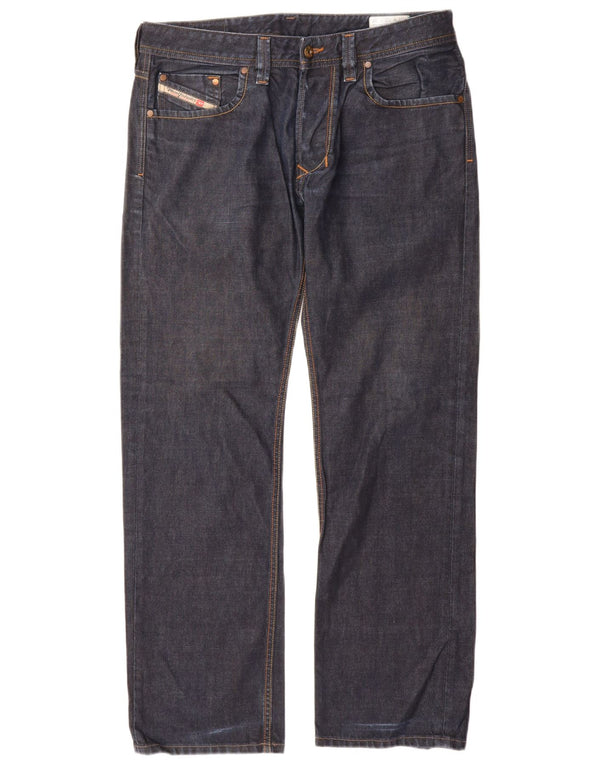 Мужские прямые джинсы Diesel Larkee Regular W32 L30, темно-синий, хлопок